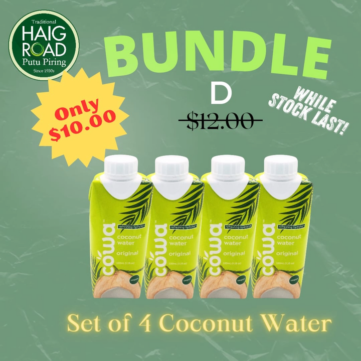 HRPP BUNDLE D (4 tetra paks of coconut water) U.P. $12.00 OFFER $10.00